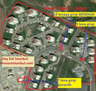 FenerTepe 11. Bölge İstanbul Başakşehir Kayabaşı Mahallesi Uydu Görüntüsü Kroki Harita